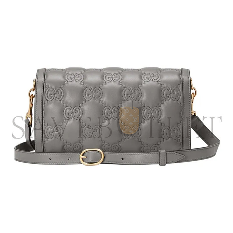 GUCCI SMALL GG MATELASSÉ LEATHER BAG 724529 (25.5*16*8.5cm)